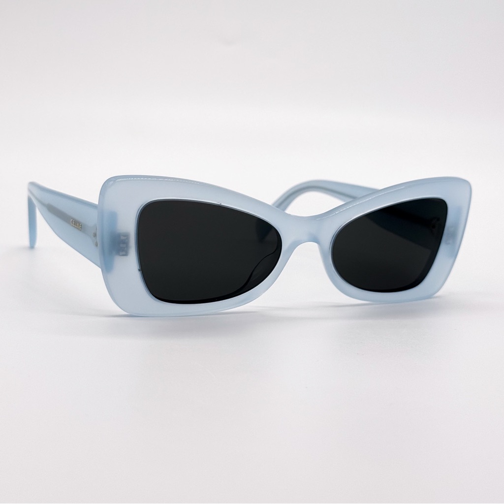 New Celine Cl40236i 84a Butterfly Blue Grey Women Sunglasses Celine